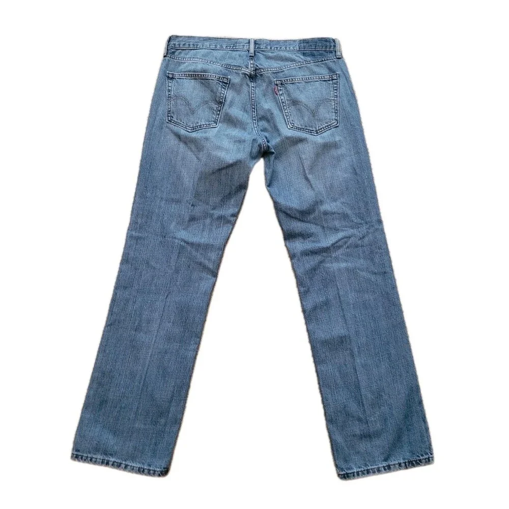 Levi's 559 Jeans Mens 36X33 (Tag 36X34) Blue Relaxed Straight Red Tab Jeans